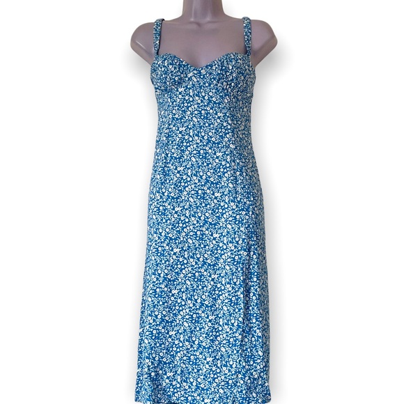 Princess Polly Georgia midi dress navy nwt size 4 - Picture 4 of 12